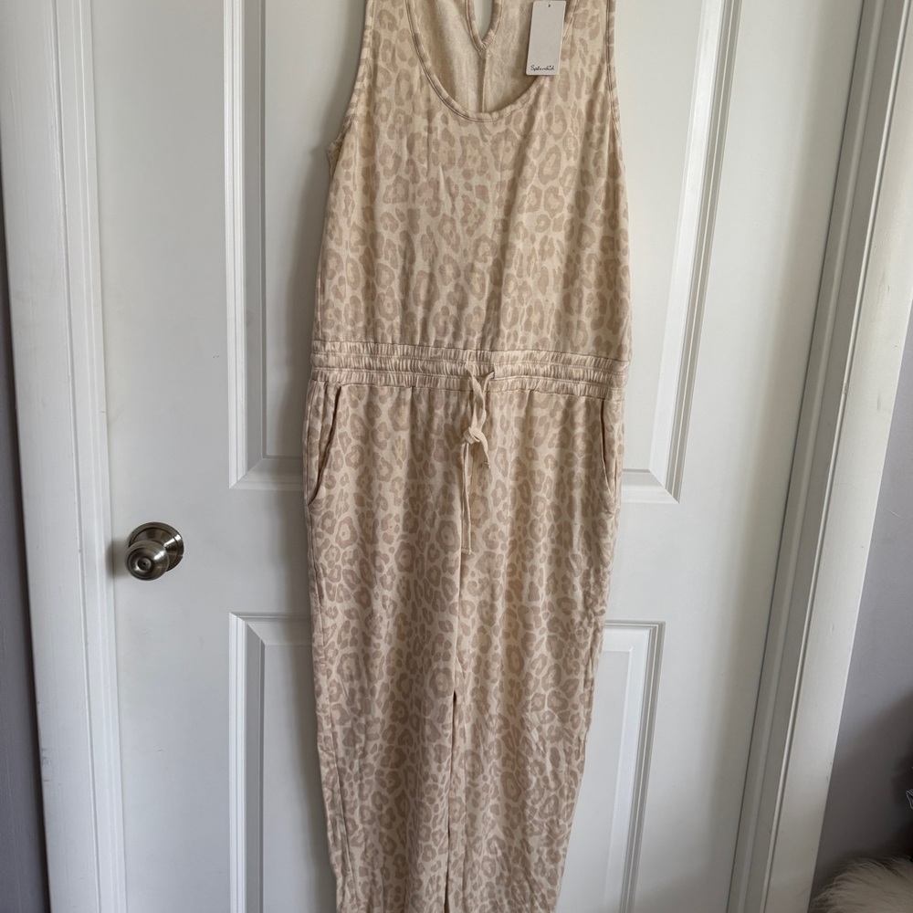 Splendid Cream Leopard Print Jumpsuit.. color most like last photo